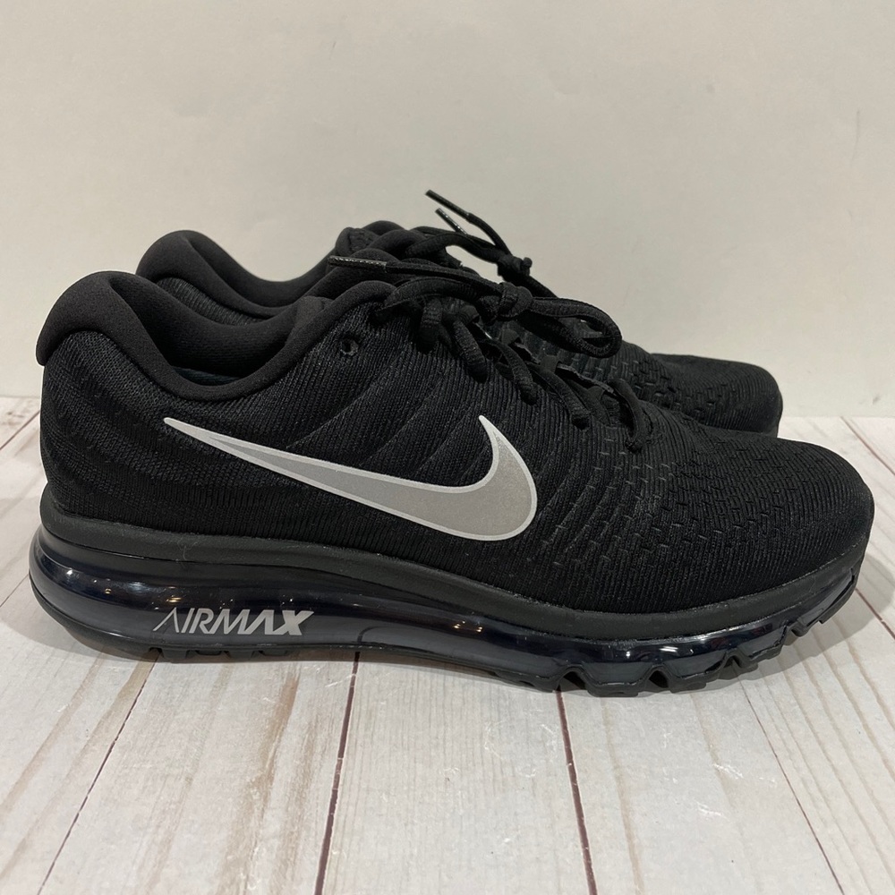 New Mens Nike Air Max 2017 Running Shoes Black Anthracite Reflective 849559 001